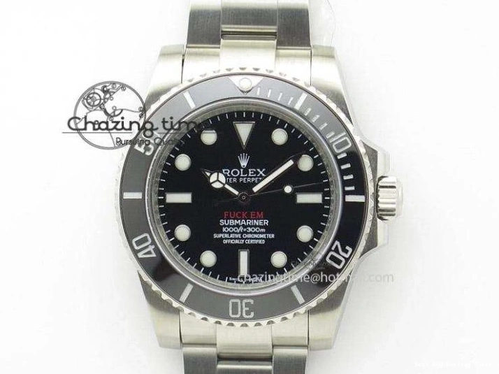 AAA Replica Watches Blaken Edition V6F WrinkleFree 1:1 Best Date W Submariner A 904L 2879 PVD 0121